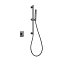 Conjunto de ducha empotrado monomando 1 vía Toscana black gun metal de Imex